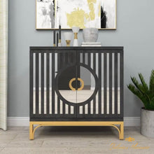 Cargar imagen en el visor de la galería, Gabinete contemporáneo de madera negra