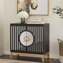 Cargar imagen en el visor de la galería, Gabinete contemporáneo de madera negra