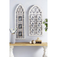 Cargar imagen en el visor de la galería, Decoración de pared con marco de madera, para seis fotos.