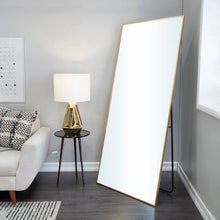 Cargar imagen en el visor de la galería, Espejo de piso de metal moderno