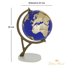 Cargar imagen en el visor de la galería, Globo terráqueo ecléctico adorno de mesa