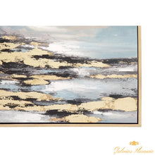 Cargar imagen en el visor de la galería, Cuadro de pintura  tema sol de playa, enmarcado.