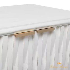 Gabinete contemporáneo blanco de dos puertas