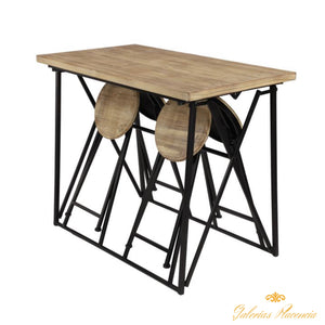 Juego de mesa y sillas plegables