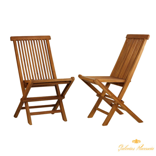 Silla plegable en madera de Teca