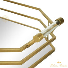 Cargar imagen en el visor de la galería, Bandeja Glam Gold Metal CosmoLiving by Cosmopolitan