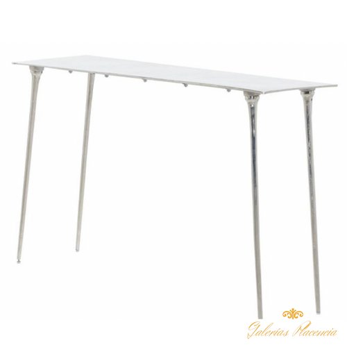 Mesa de consola aluminio decoración Glam