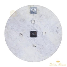 Cargar imagen en el visor de la galería, Reloj de pared de mármol blanco CosmoLiving by Cosmopolitan