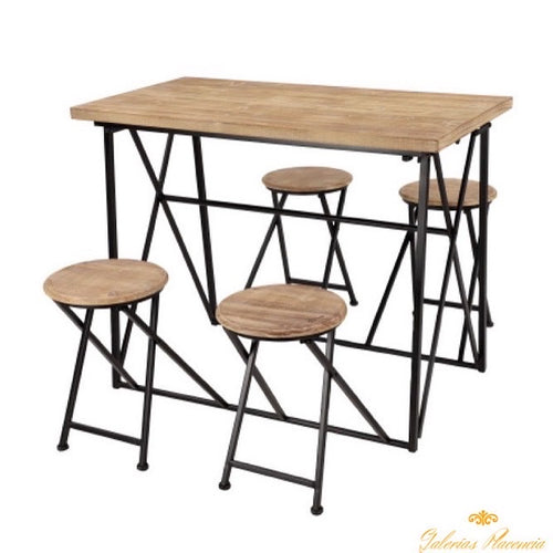 Juego de mesa y sillas plegables