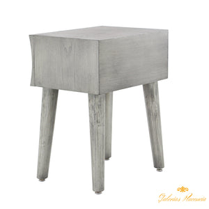 Consola de madera y mesas auxiliares, set de 3 piezas