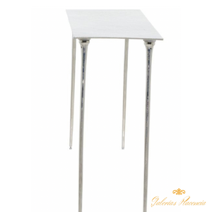 Mesa de consola aluminio decoración Glam