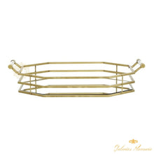 Cargar imagen en el visor de la galería, Bandeja Glam Gold Metal CosmoLiving by Cosmopolitan