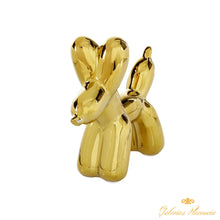 Cargar imagen en el visor de la galería, Escultura Dog Glam de Cerámica Dorada