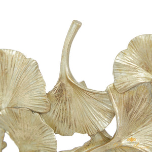 Escultura contemporánea de hoja de ginko, CosmoLiving by Cosmopolitan