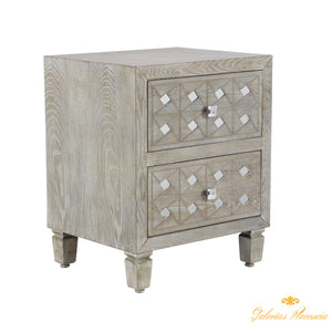 Consola de madera y mesas auxiliares, set de 3 piezas