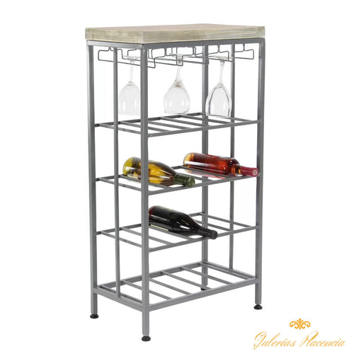 Estante para botellas de vino y vidrio ( 20 botellas )