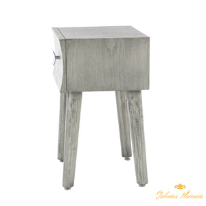 Consola de madera y mesas auxiliares, set de 3 piezas