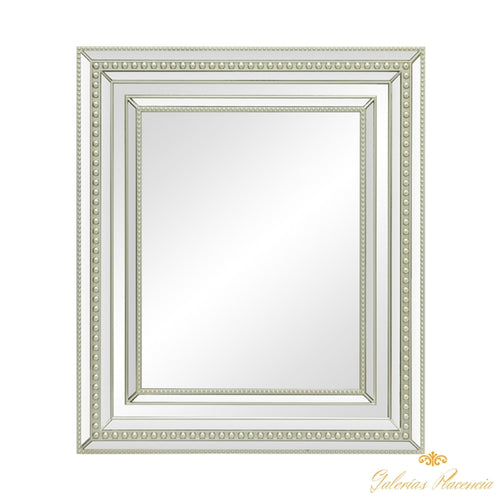 Espejo neoclásico plateado