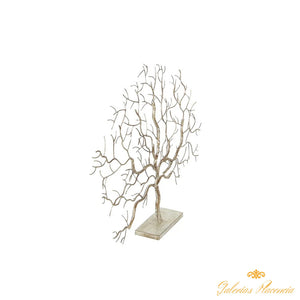 Adorno para mesa recibidor, escultura de metal.