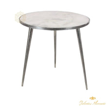 Cargar imagen en el visor de la galería, Mesa decorativa contemporánea de mármol gris - Olivia &amp; May